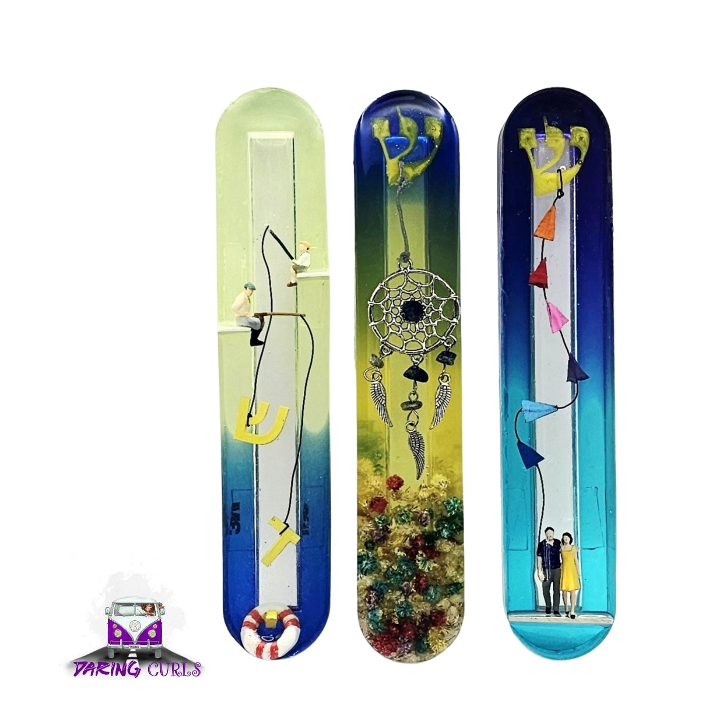 Mezuzah with a story - Dream Catcher - 15cm #321 מזוזה עם סיפור