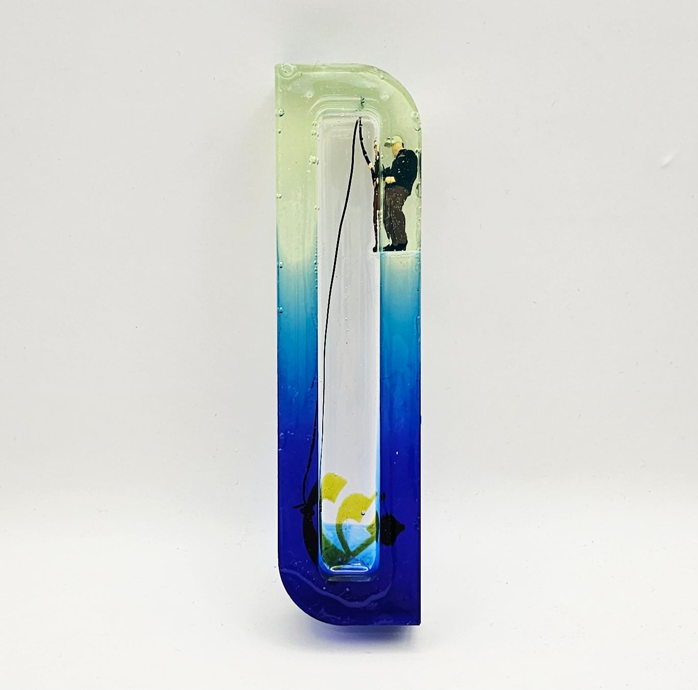 Mezuzah with a story - Fisherman - 10cm #275 מזוזה עם סיפור