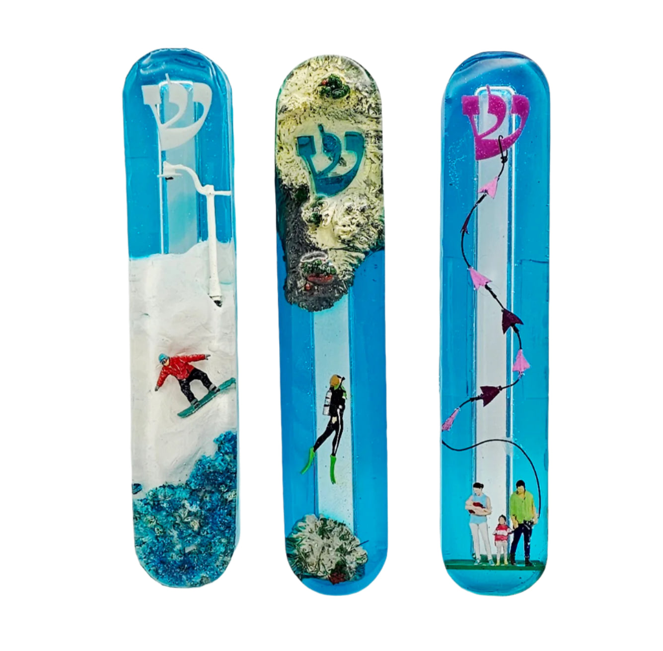 Mezuzah with a story - Diver - 15cm #281 מזוזה עם סיפור
