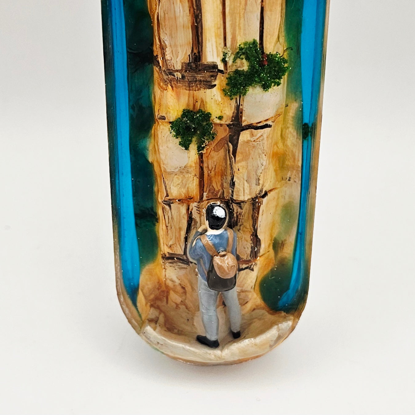 Mezuzah with a story - Western Wall (Kotel) - 15cm #299 מזוזה עם סיפור