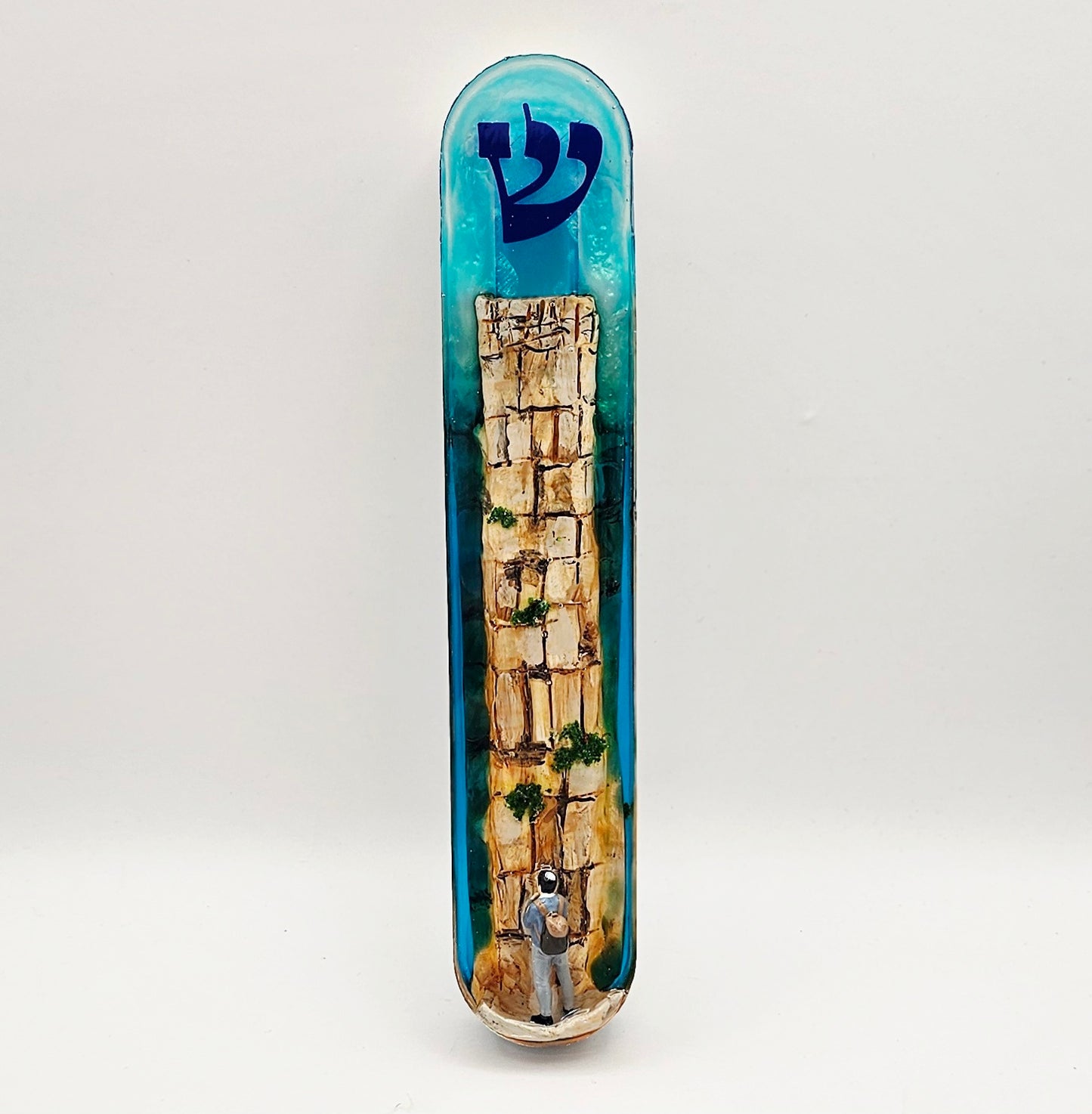 Mezuzah with a story - Western Wall (Kotel) - 15cm #299 מזוזה עם סיפור