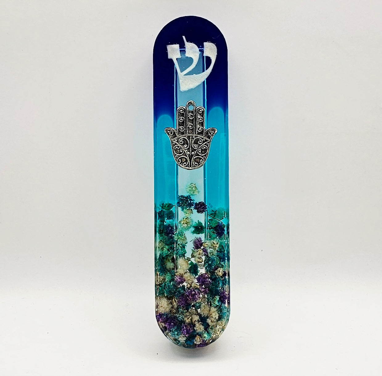 Mezuzah with a story - Hamsa - 12cm #307 מזוזה עם סיפור