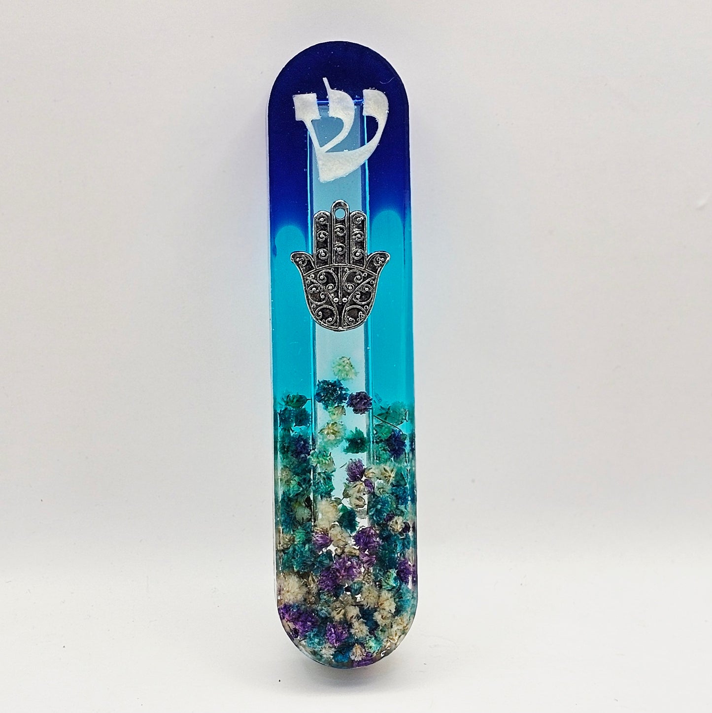 Mezuzah with a story - Hamsa - 12cm #307 מזוזה עם סיפור