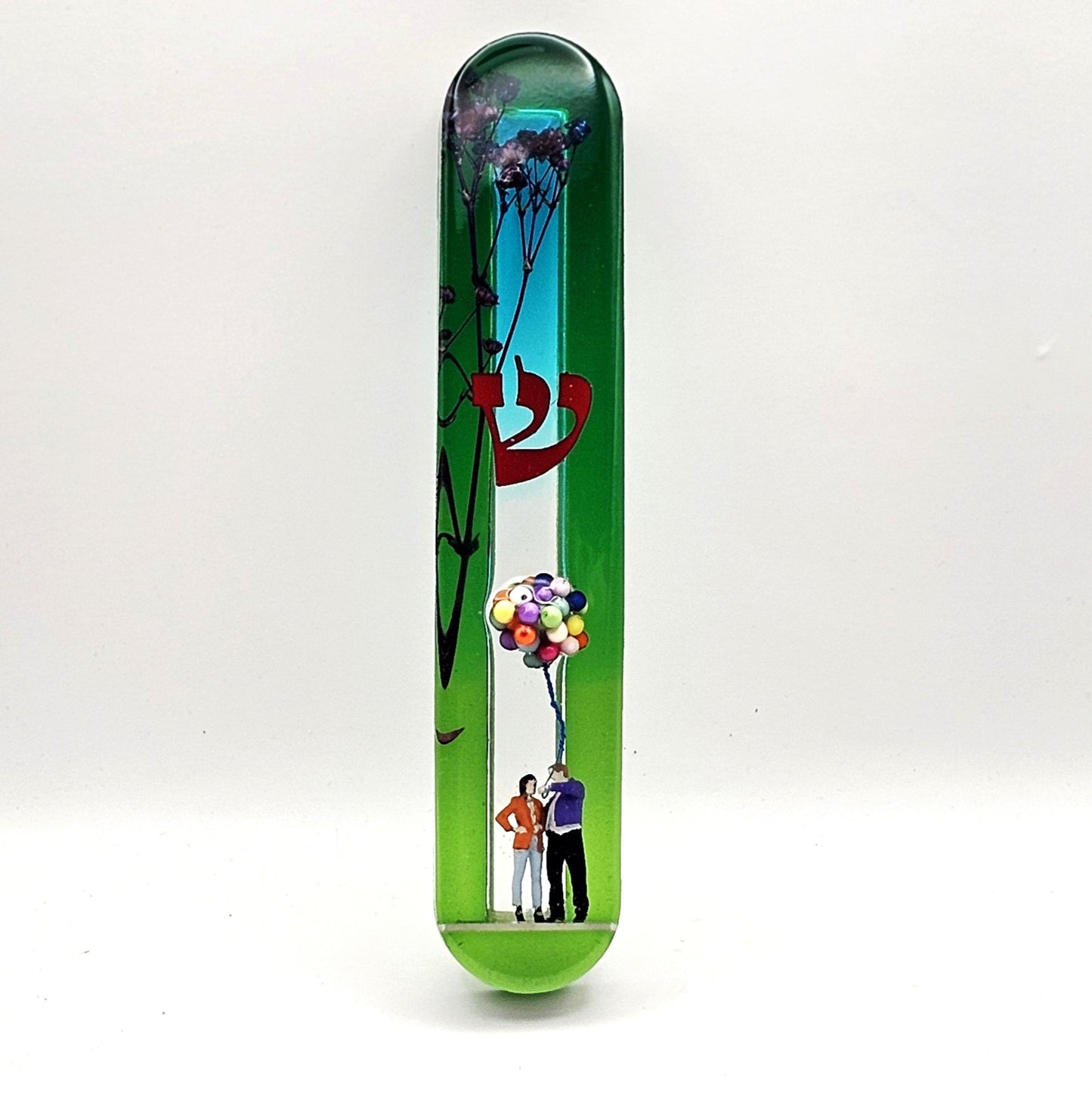 Mezuzah with a story - Loving Couple - 15cm #306 מזוזה עם סיפור