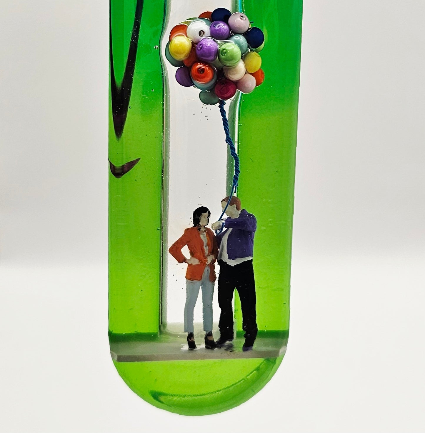 Mezuzah with a story - Loving Couple - 15cm #306 מזוזה עם סיפור