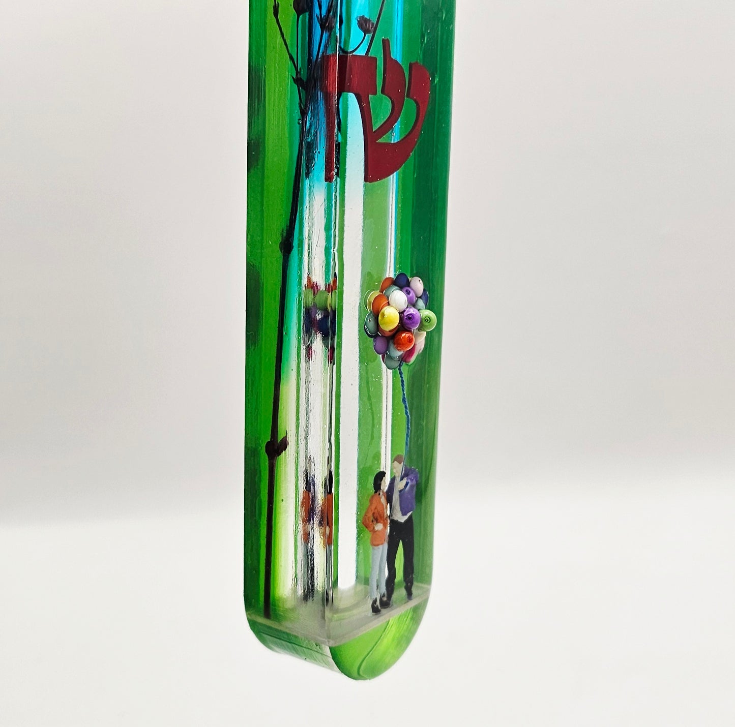 Mezuzah with a story - Loving Couple - 15cm #306 מזוזה עם סיפור