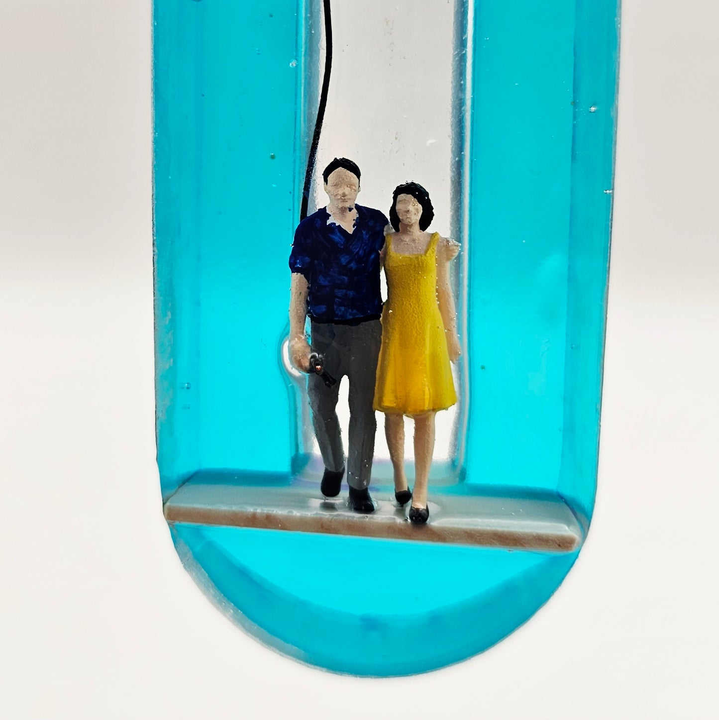 Mezuzah with a story - Loving Couple - 15cm #308 מזוזה עם סיפור