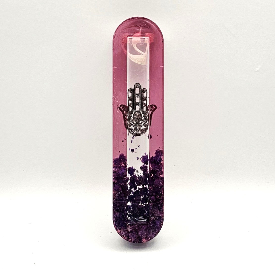 Mezuzah with a story - Hamsa - 12cm #309 מזוזה עם סיפור