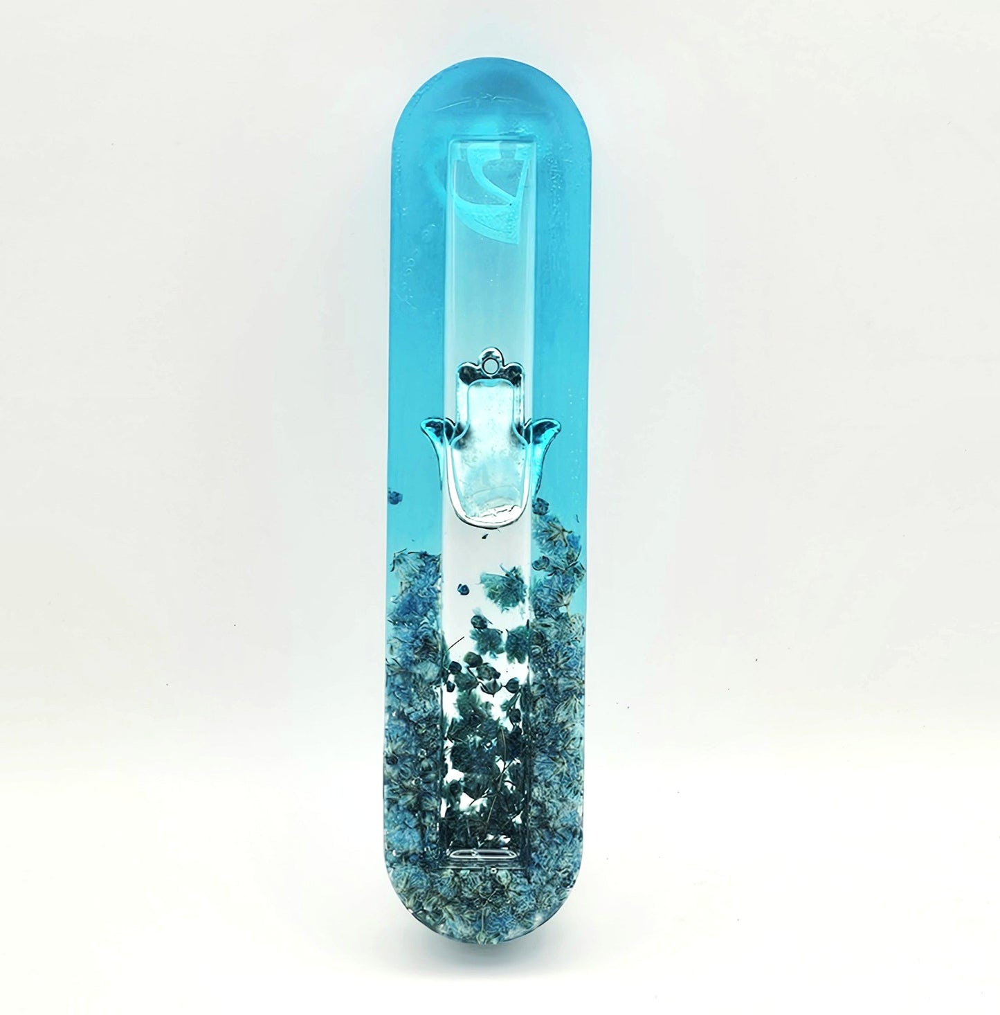 Mezuzah with a story - Hamsa - 12cm #311 מזוזה עם סיפור