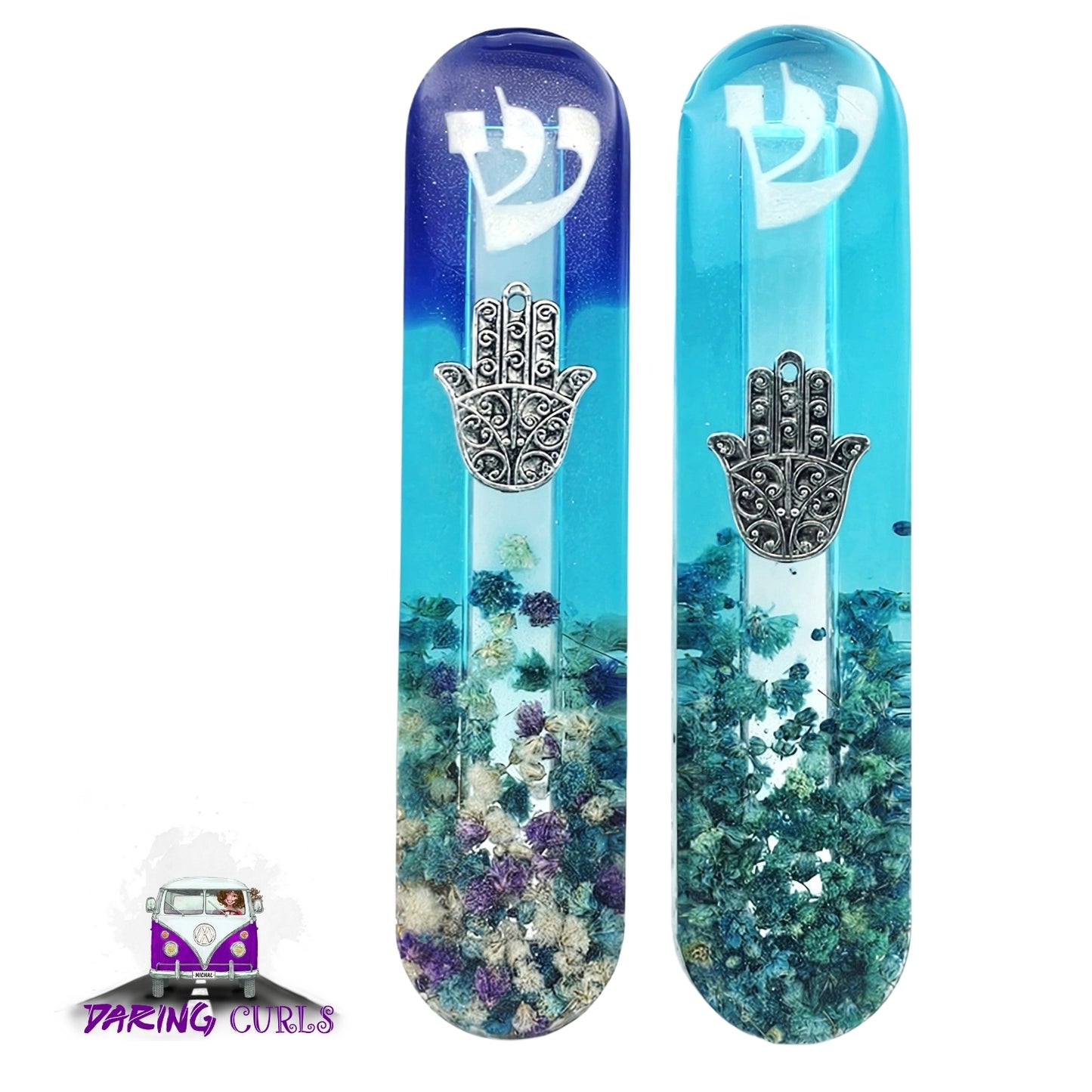 Mezuzah with a story - Hamsa - 12cm #311 מזוזה עם סיפור