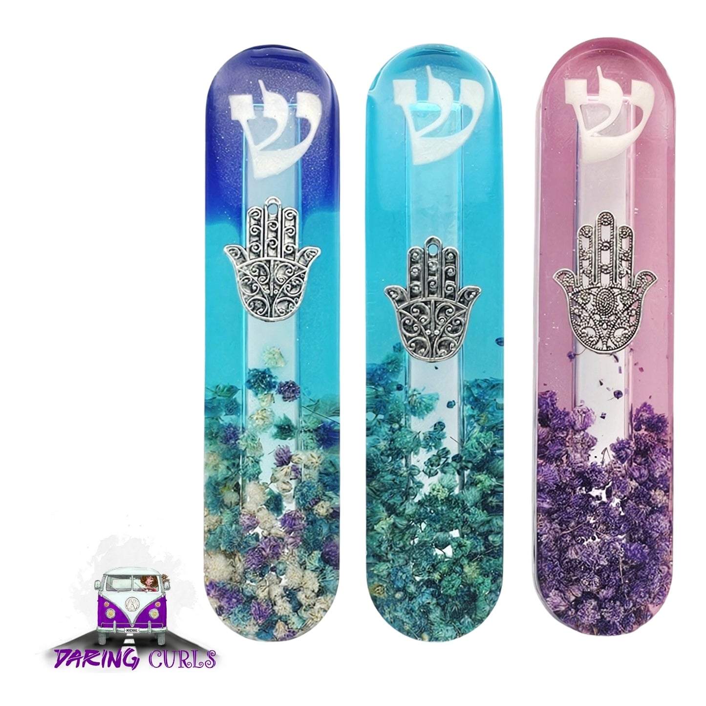 Mezuzah with a story - Hamsa - 12cm #311 מזוזה עם סיפור