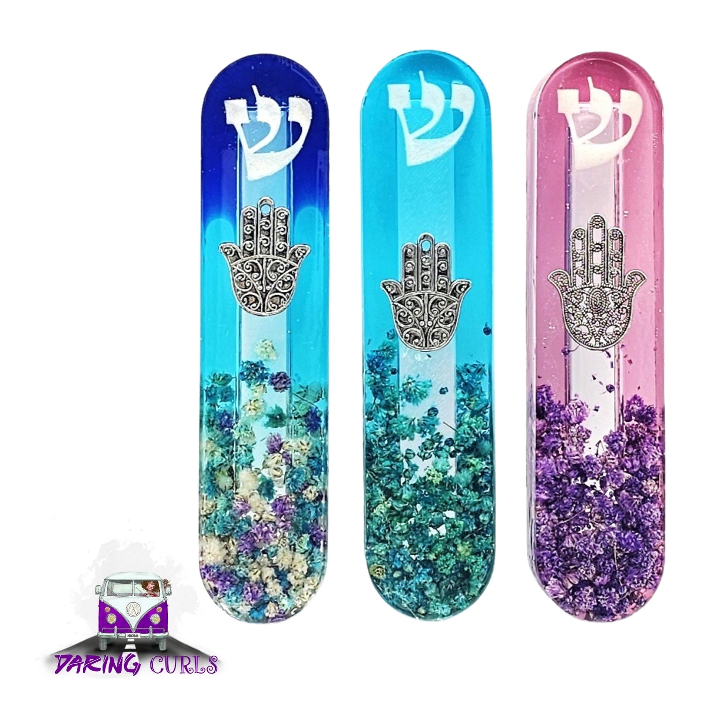 Mezuzah with a story - Hamsa - 12cm #309 מזוזה עם סיפור