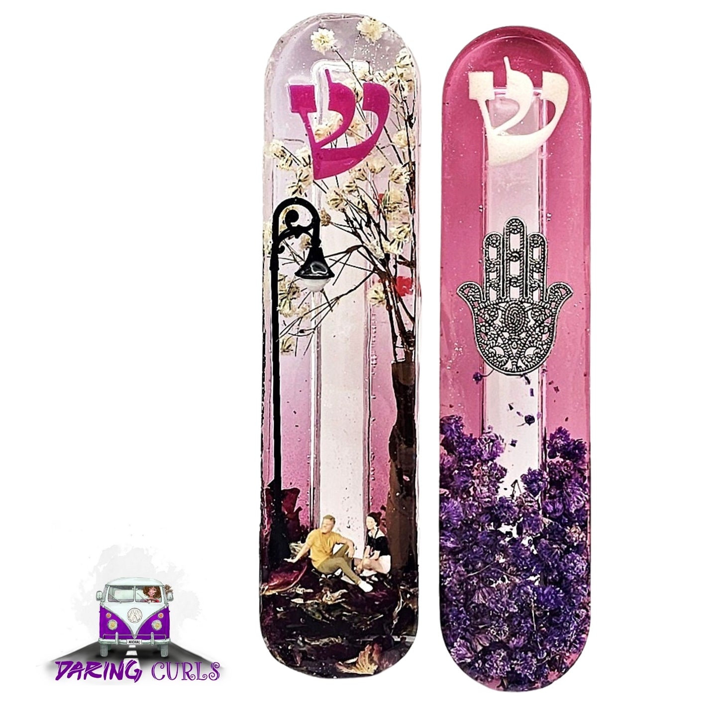 Mezuzah with a story - Hamsa - 12cm #309 מזוזה עם סיפור