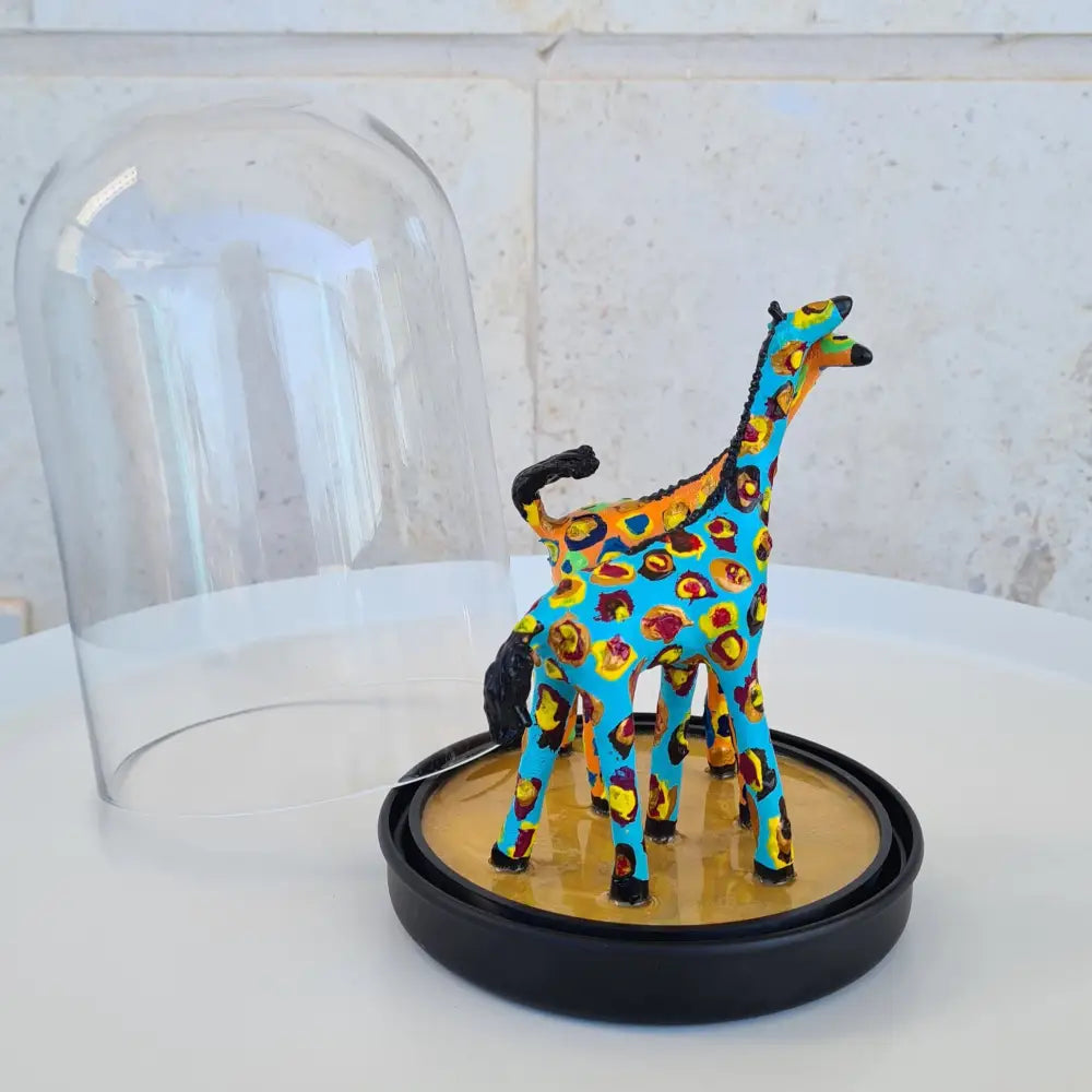 Colorful Giraffes in a Glass Dome #82 ג’ירפות בכיפת זכוכית
