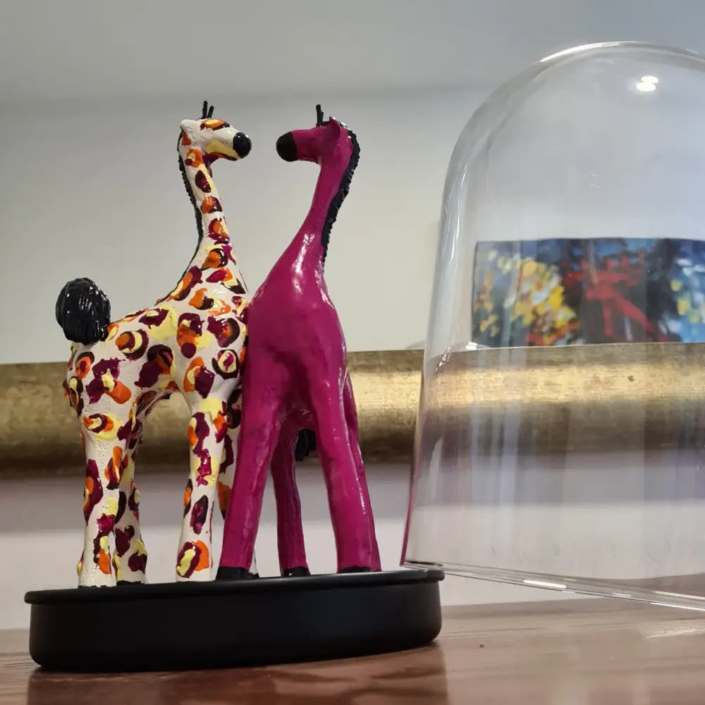 Colorful Giraffes in a Glass Dome #83 ג’ירפות בכיפת זכוכית
