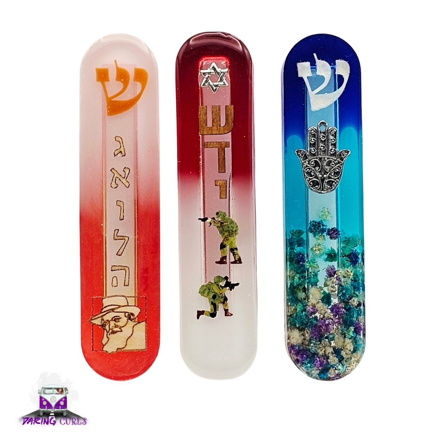 Mezuzah with a story - Hamsa - 12cm #307 מזוזה עם סיפור