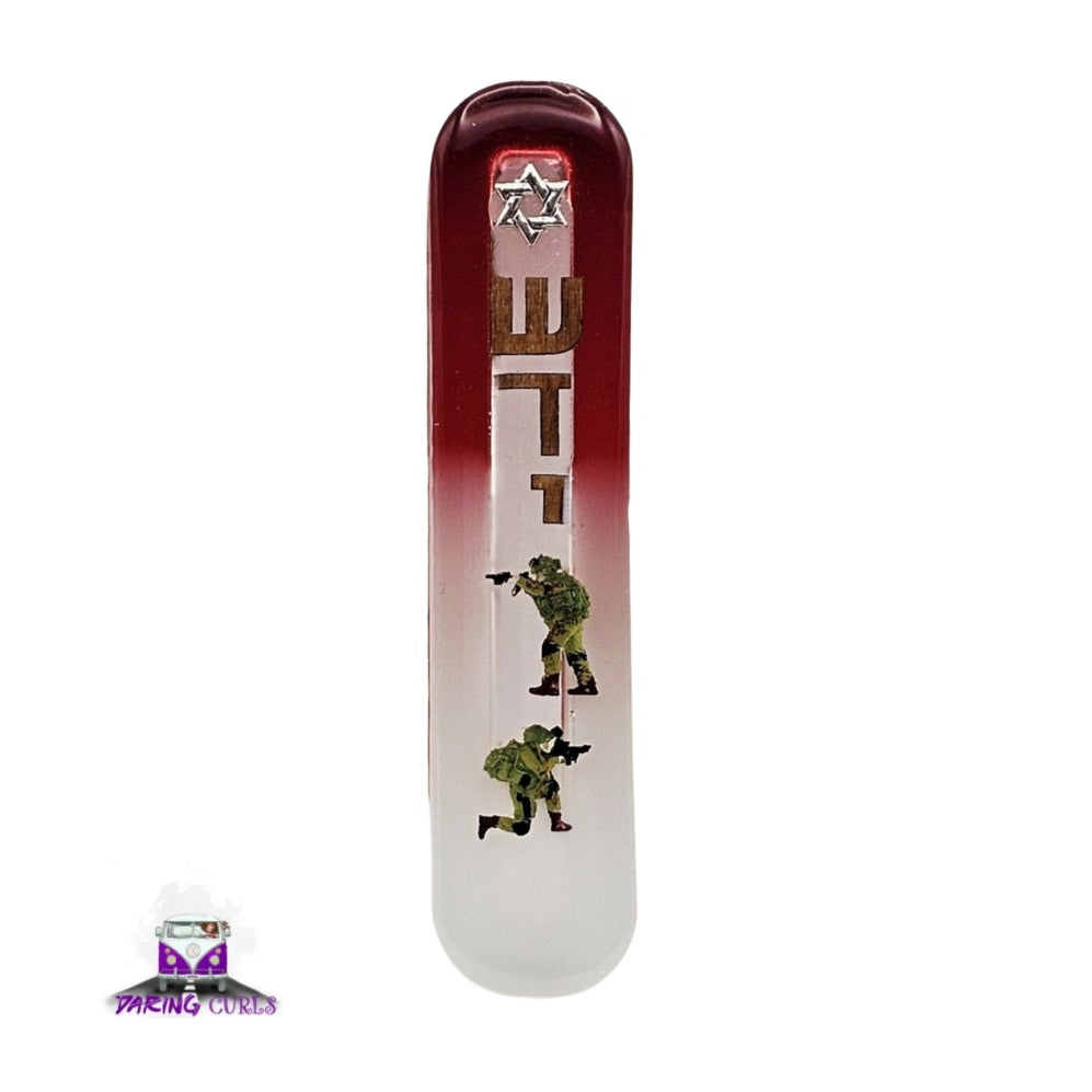 Mezuzah with a story - IDF-10cm #262 מזוזה עם סיפור