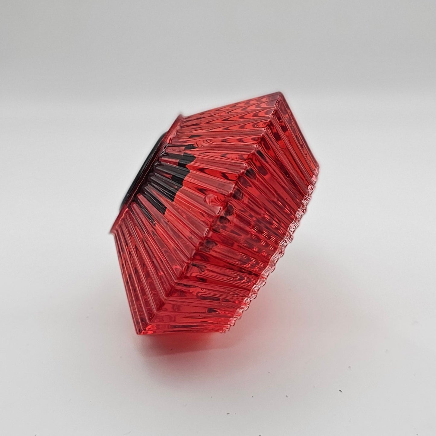 Candle Holder Transparent #28 פמוט אדום