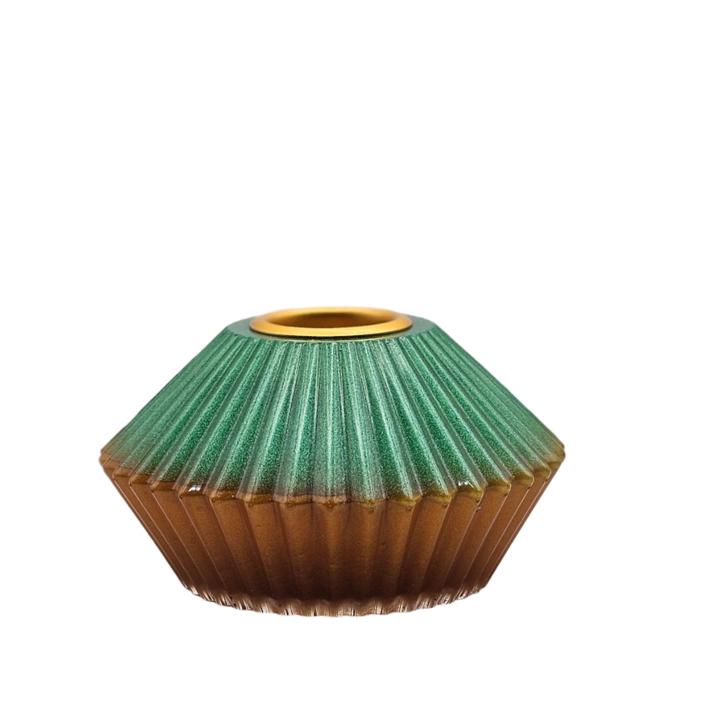 Candle Holder Gold #121 פמוט מוזהב