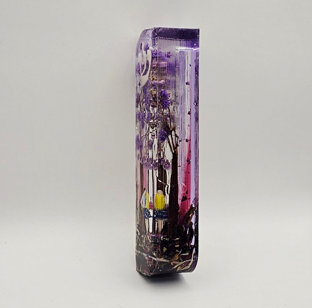 Mezuzah with a story - Loving Couple - 12cm #261 מזוזה עם סיפור