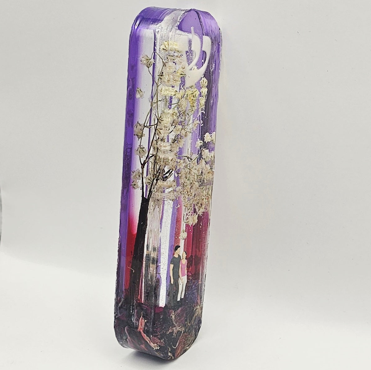 Mezuzah with a story - Loving Couple - 12cm #265 מזוזה עם סיפור