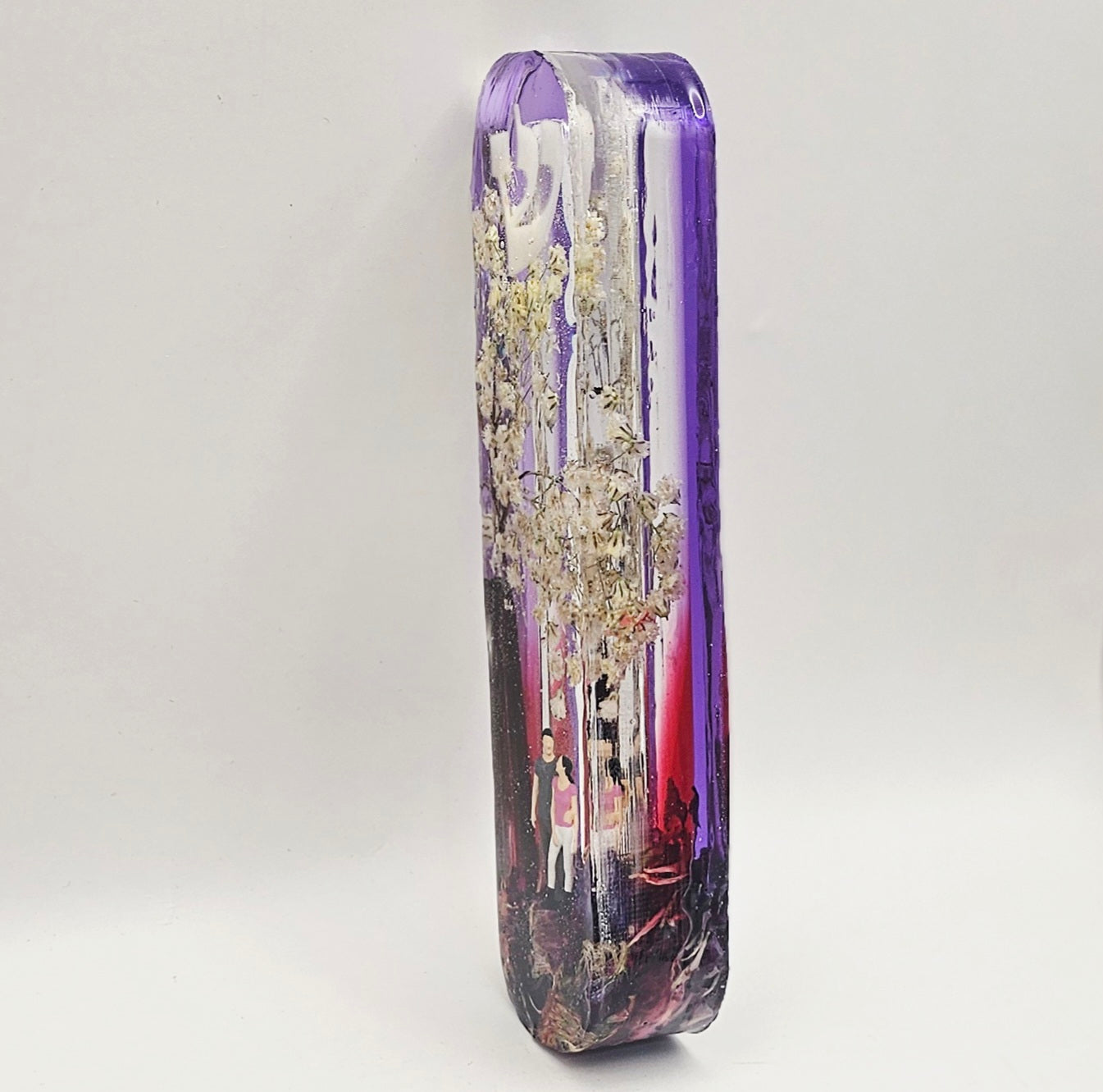 Mezuzah with a story - Loving Couple - 12cm #265 מזוזה עם סיפור