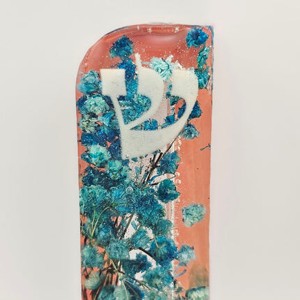 Mezuzah with a story - Lady with Kittens - 10cm #259