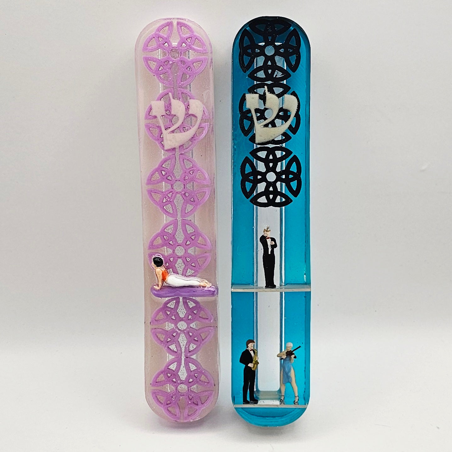 Mezuzah with a story - Orchestra conductor - 15cm - #274 מזוזה עם סיפור