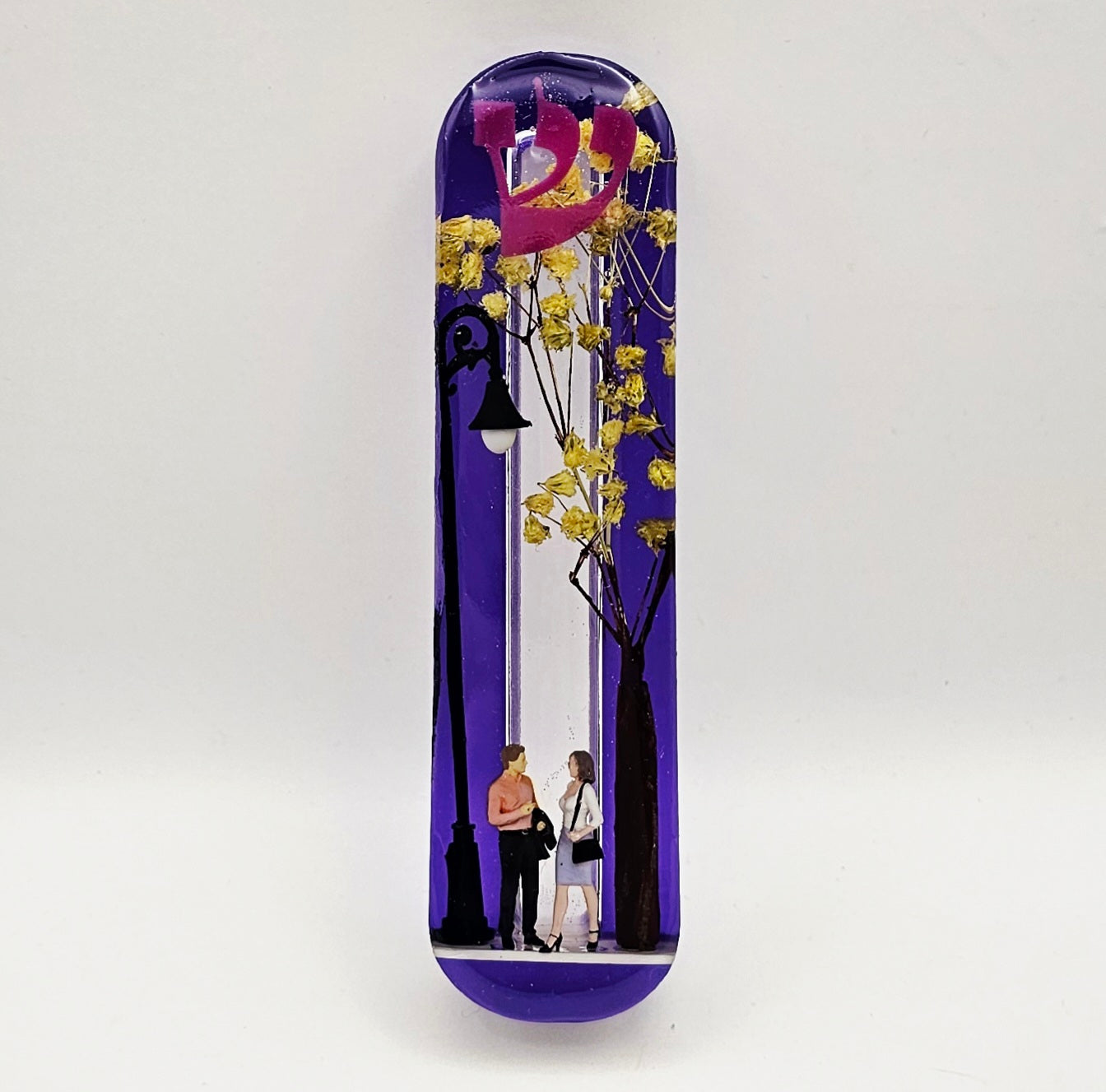 Mezuzah with a story - Loving Couple 10cm - מזוזה עם סיפור