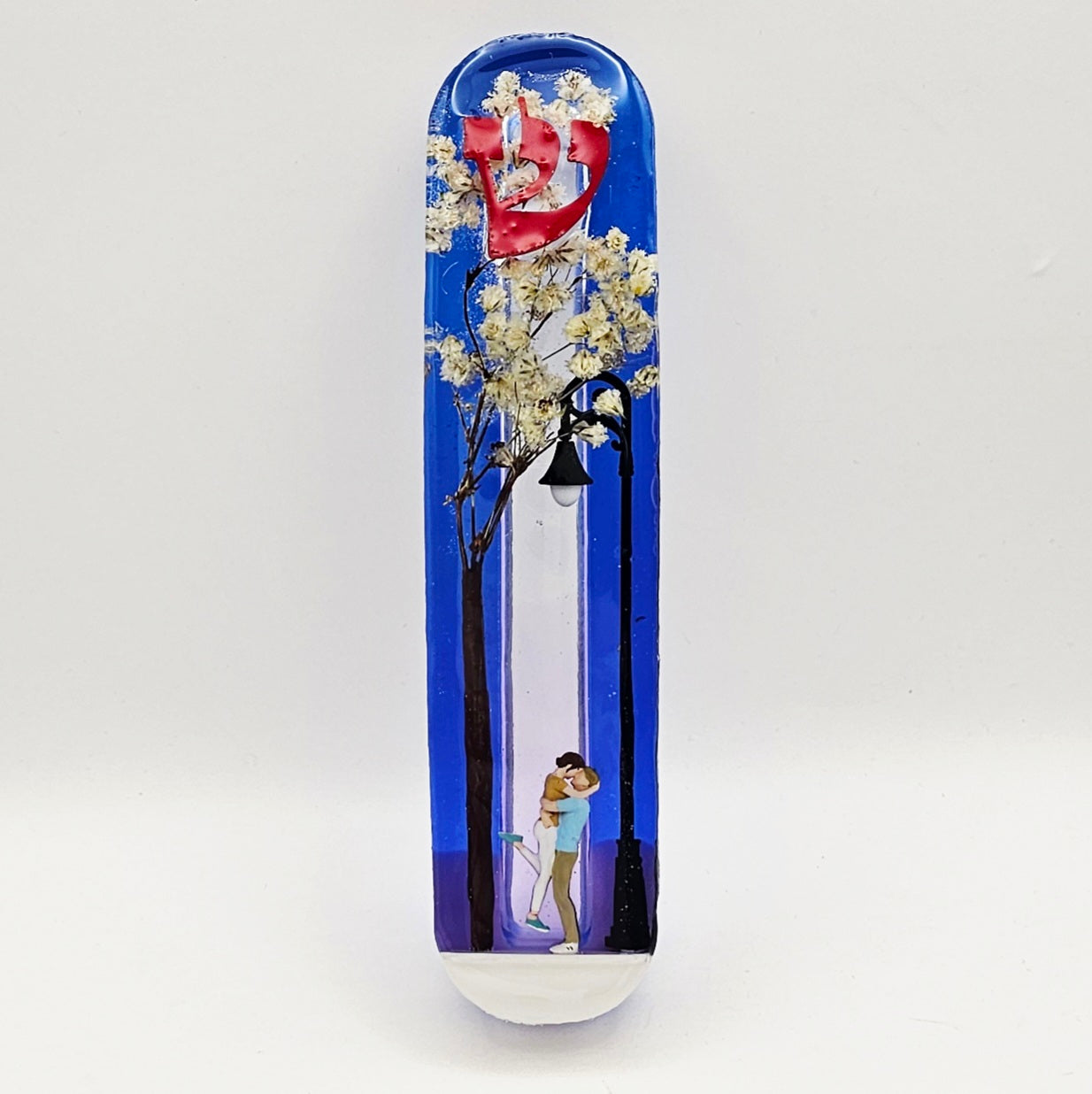 Mezuzah with a story - Loving Couple - 12cm - #264 מזוזה עם סיפור
