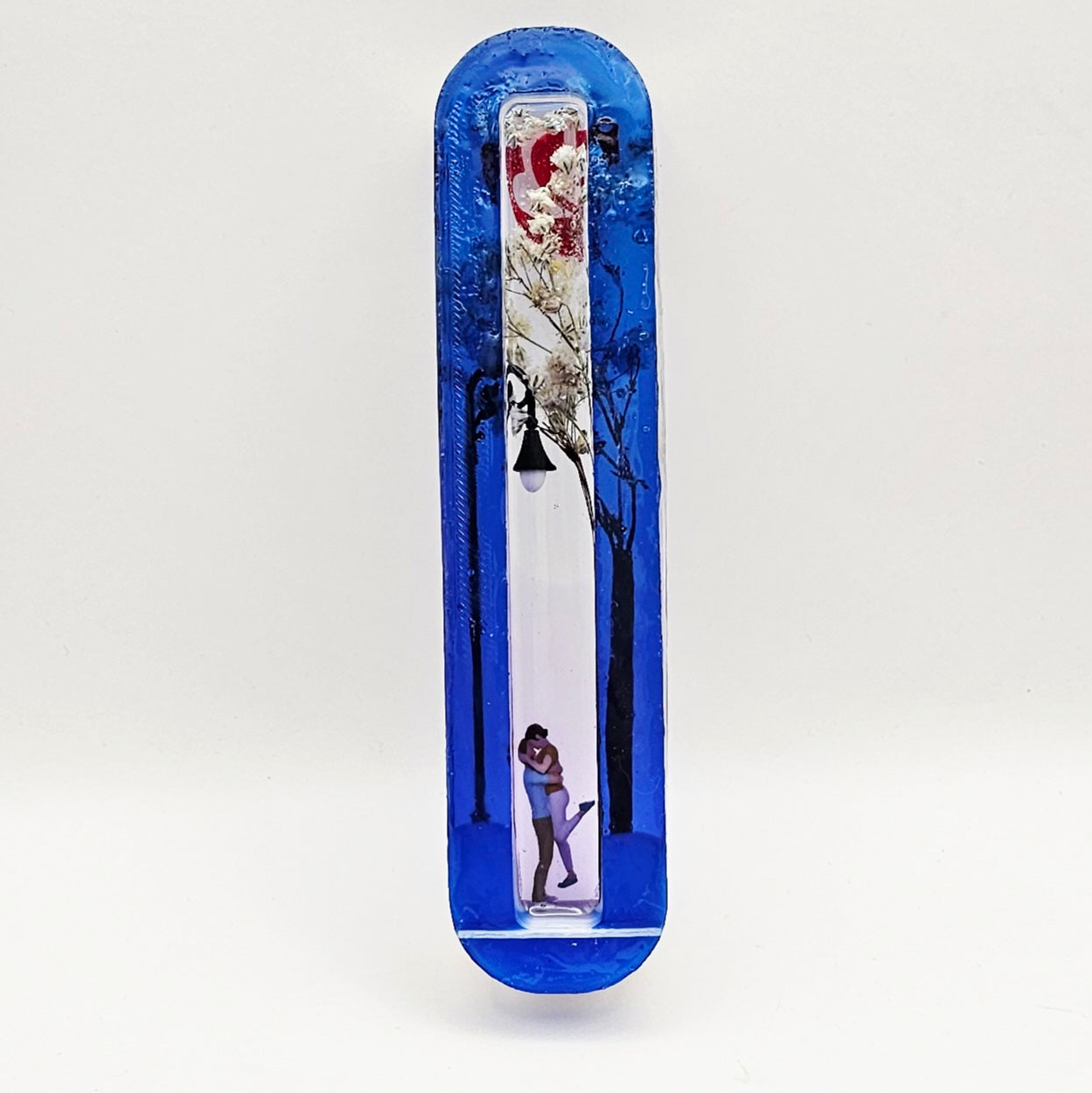 Mezuzah with a story - Loving Couple - 12cm - #264 מזוזה עם סיפור