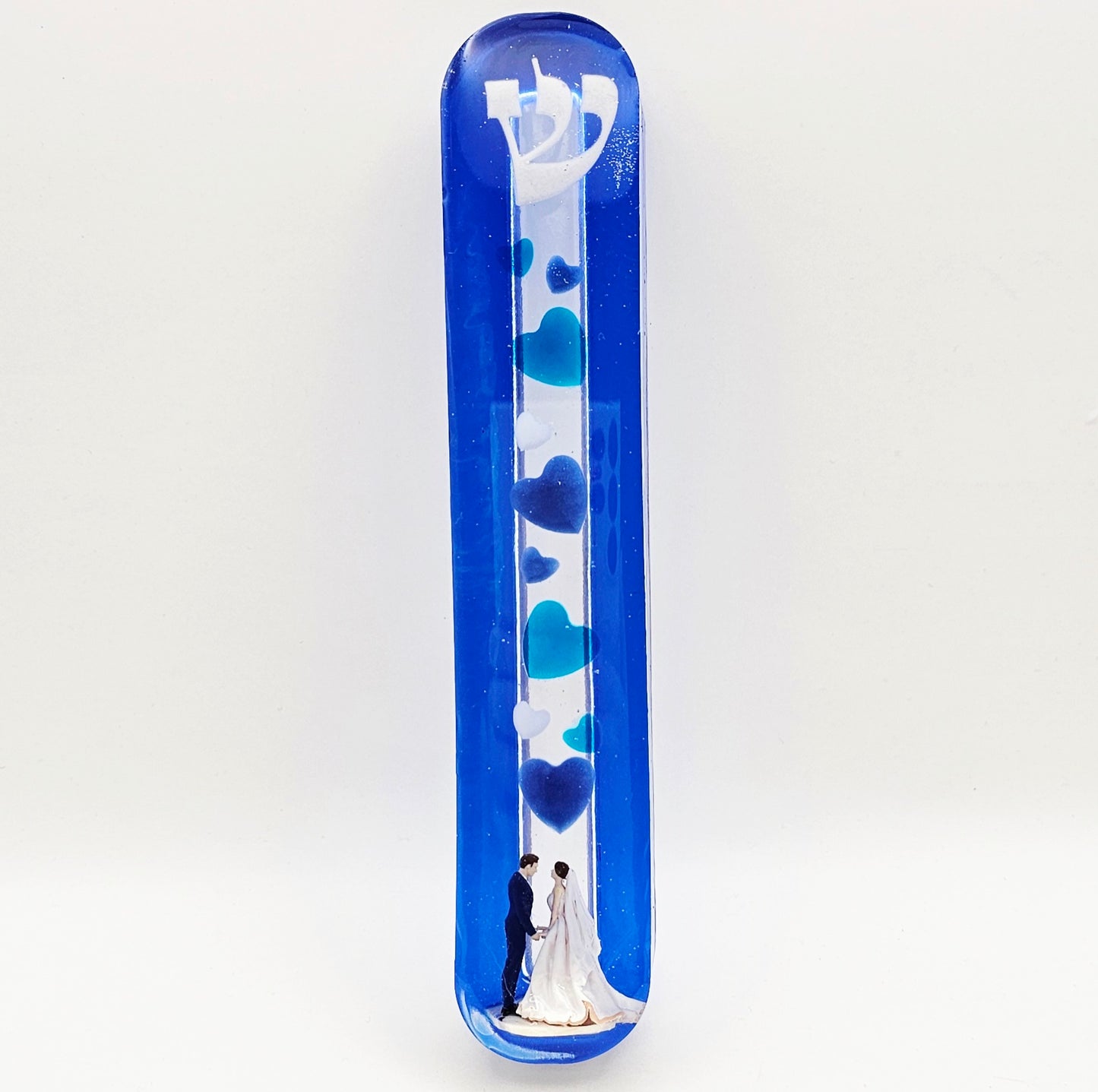 Mezuzah with a story - Wedding - 15cm #271 מזוזה עם סיפור
