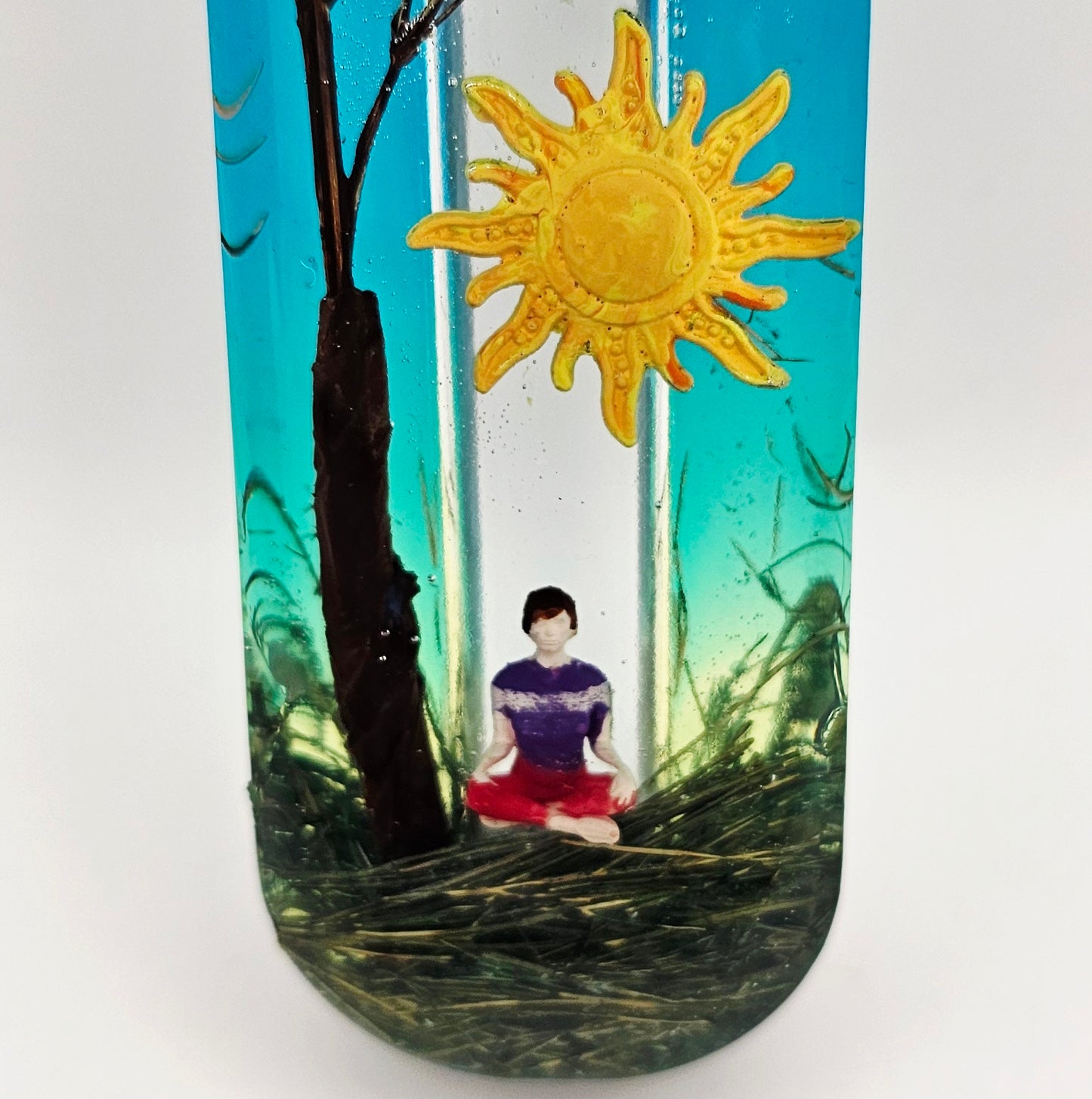 Mezuzah with a story - Meditation-10cm #279 מזוזה עם סיפור
