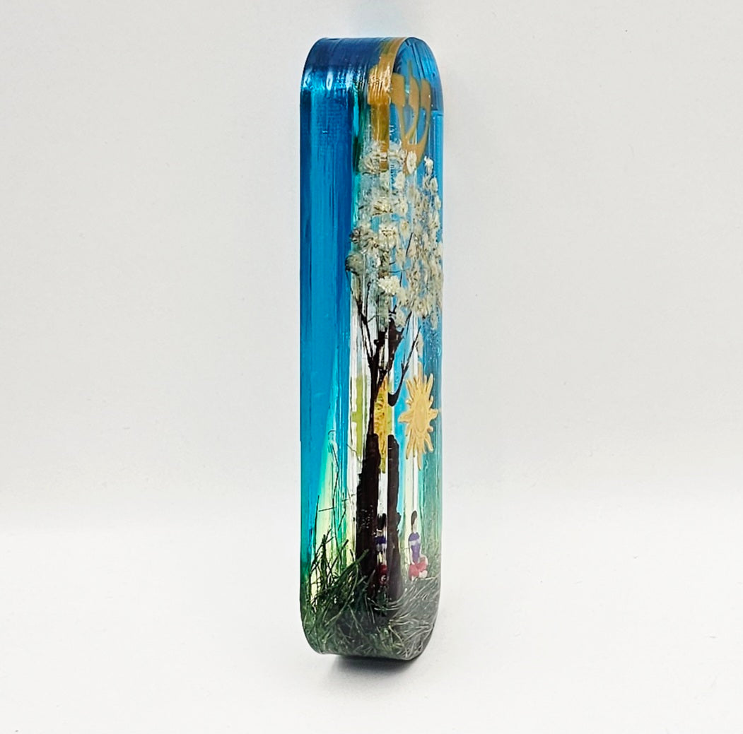 Mezuzah with a story - Meditation-10cm #279 מזוזה עם סיפור
