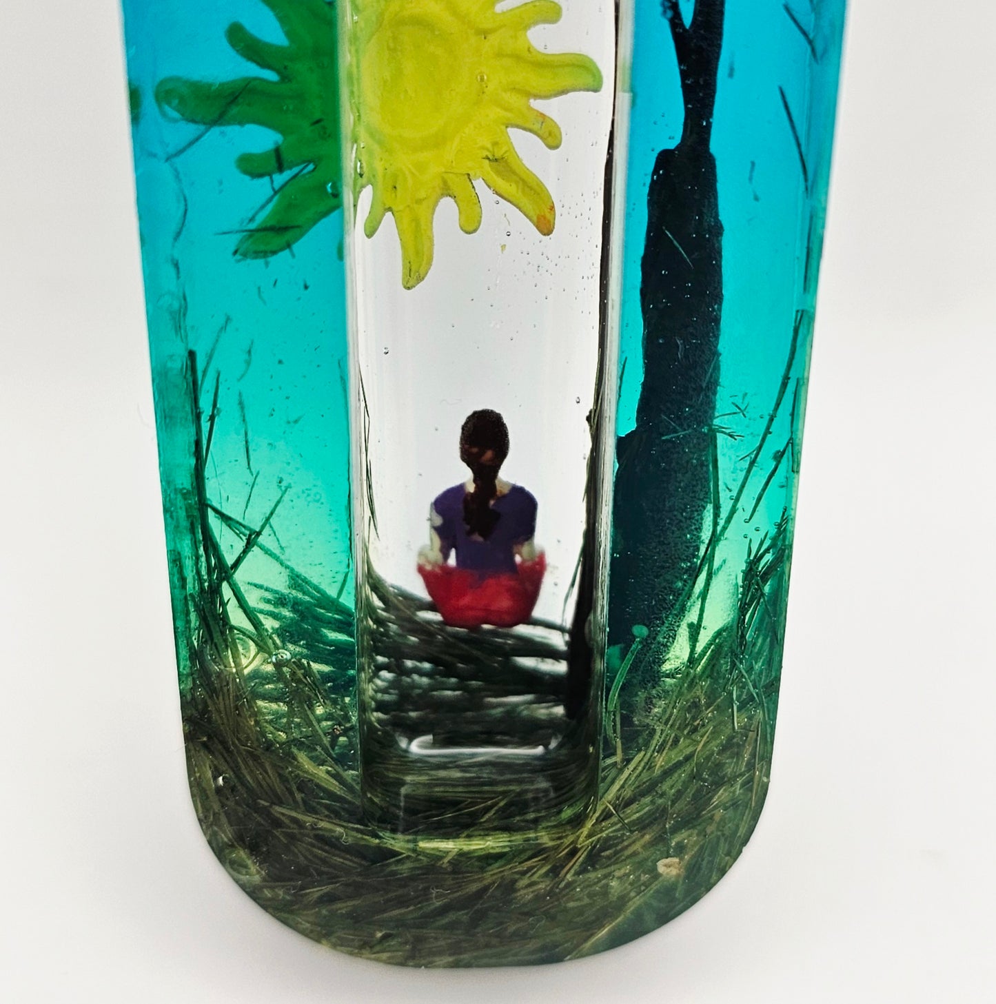 Mezuzah with a story - Meditation-10cm #279 מזוזה עם סיפור
