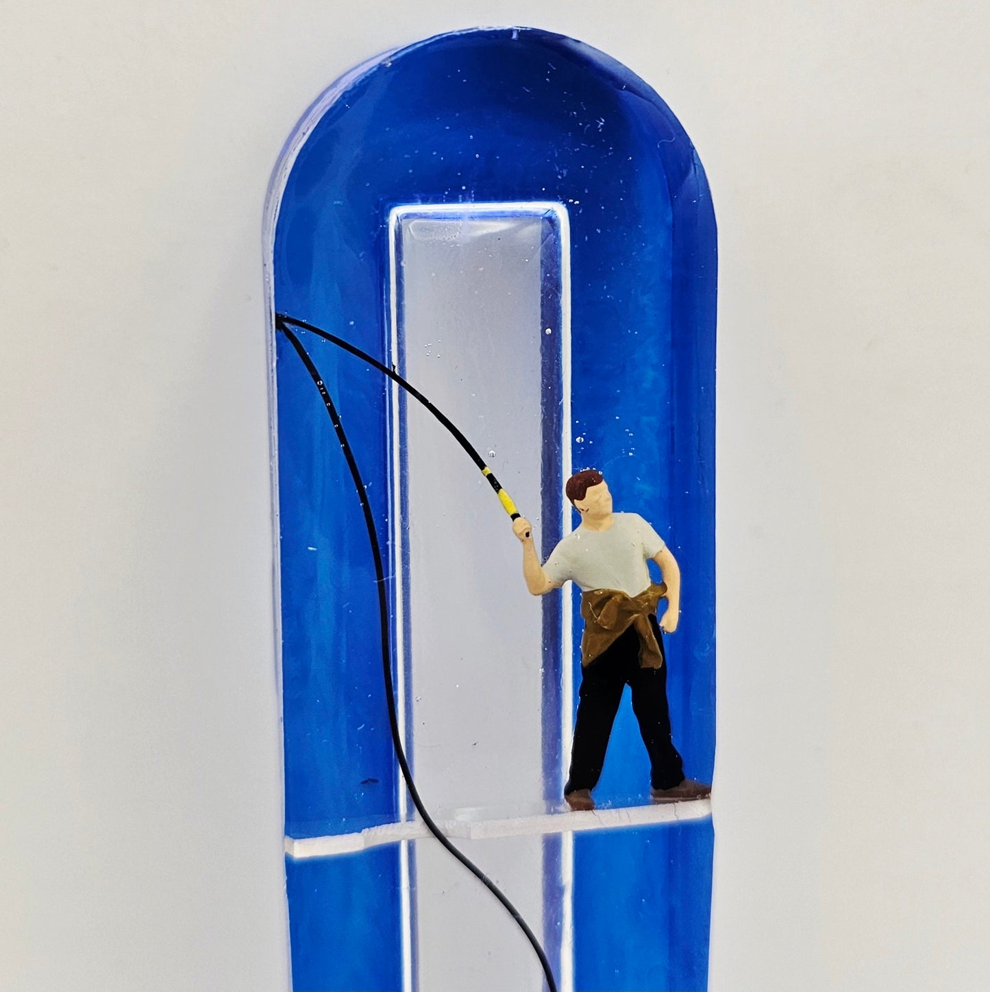 Mezuzah with a story - Fisherman - 12cm #277 מזוזה עם סיפור