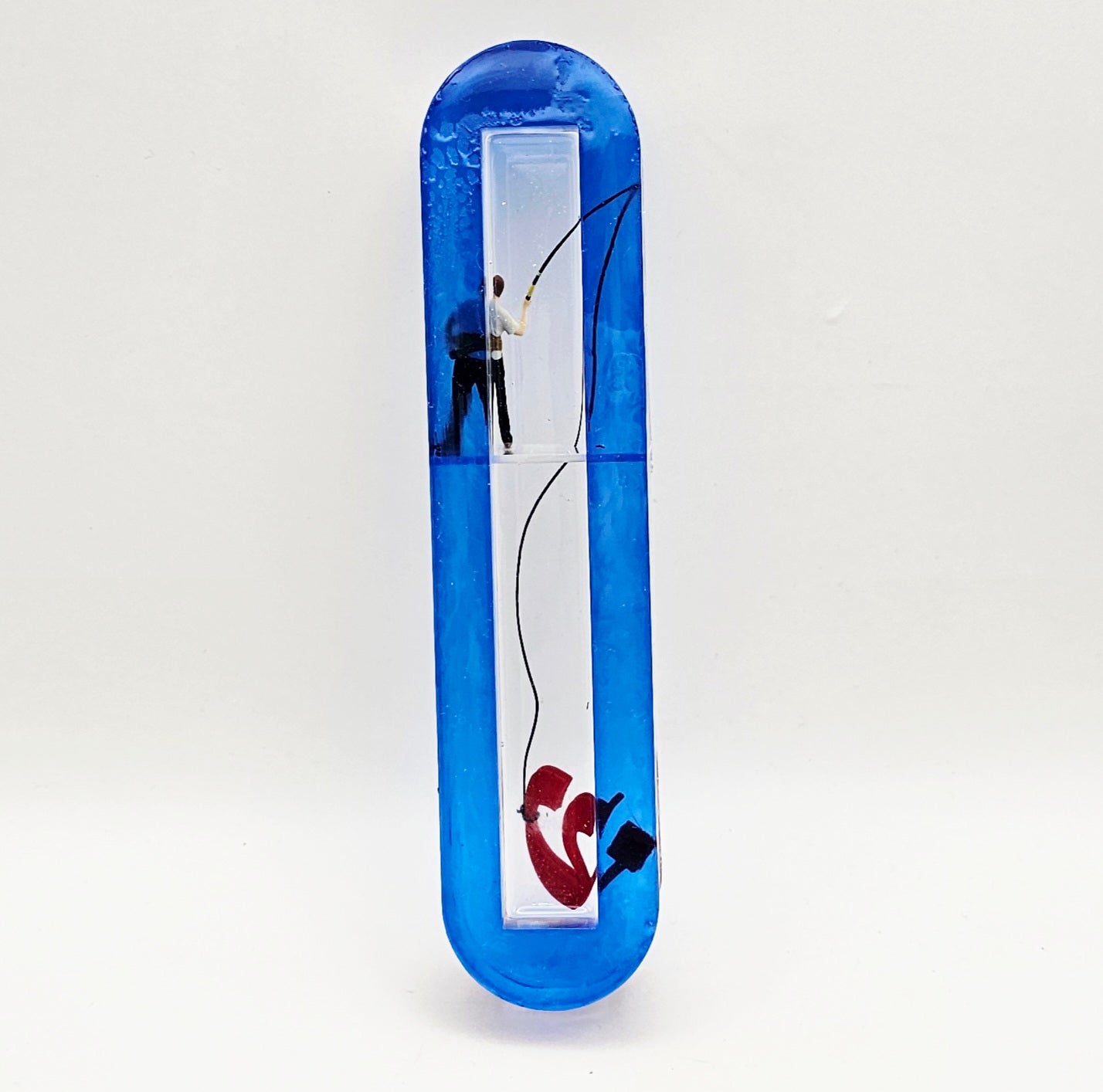 Mezuzah with a story - Fisherman - 12cm #277 מזוזה עם סיפור