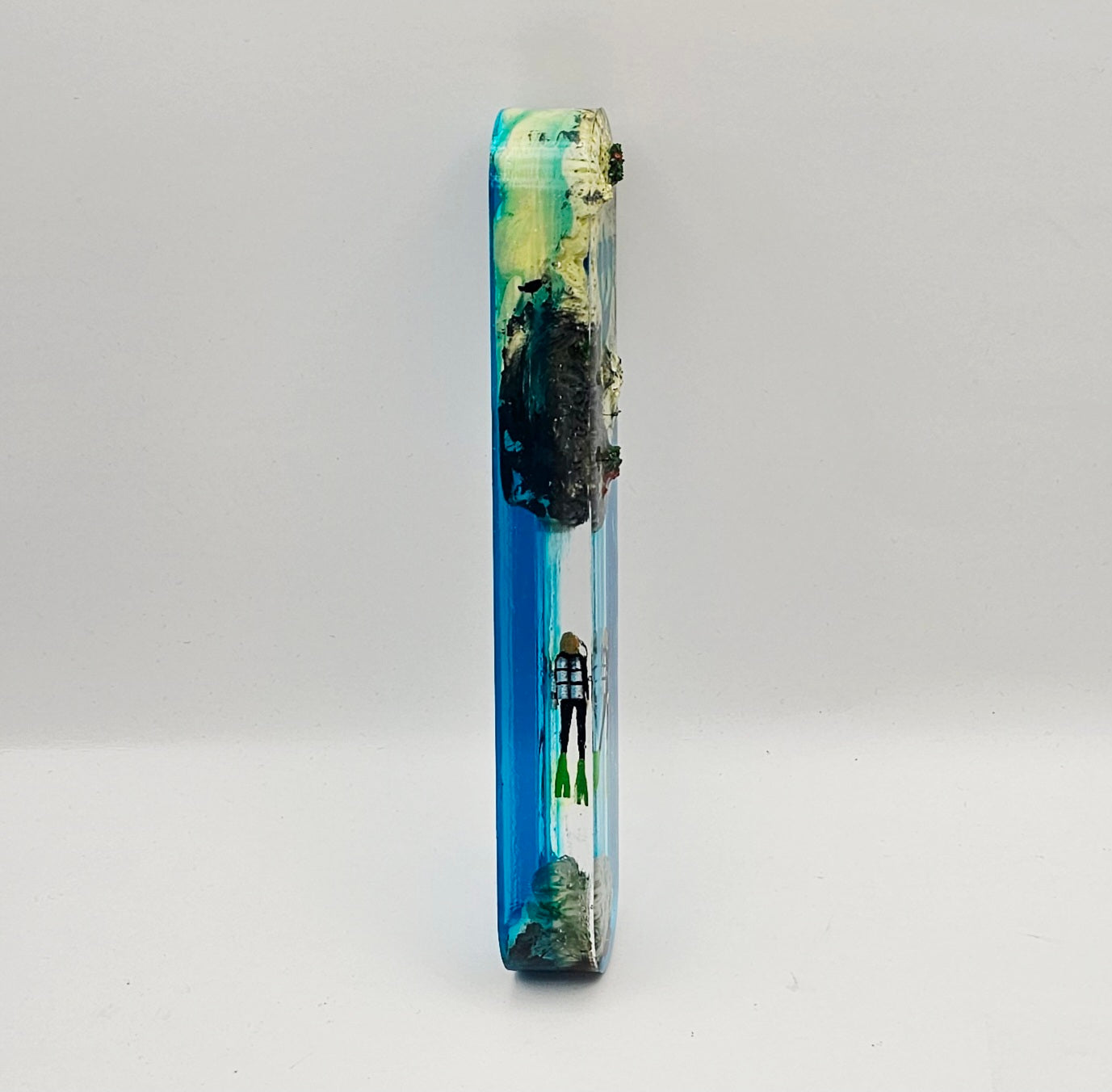 Mezuzah with a story - Diver - 15cm #281 מזוזה עם סיפור