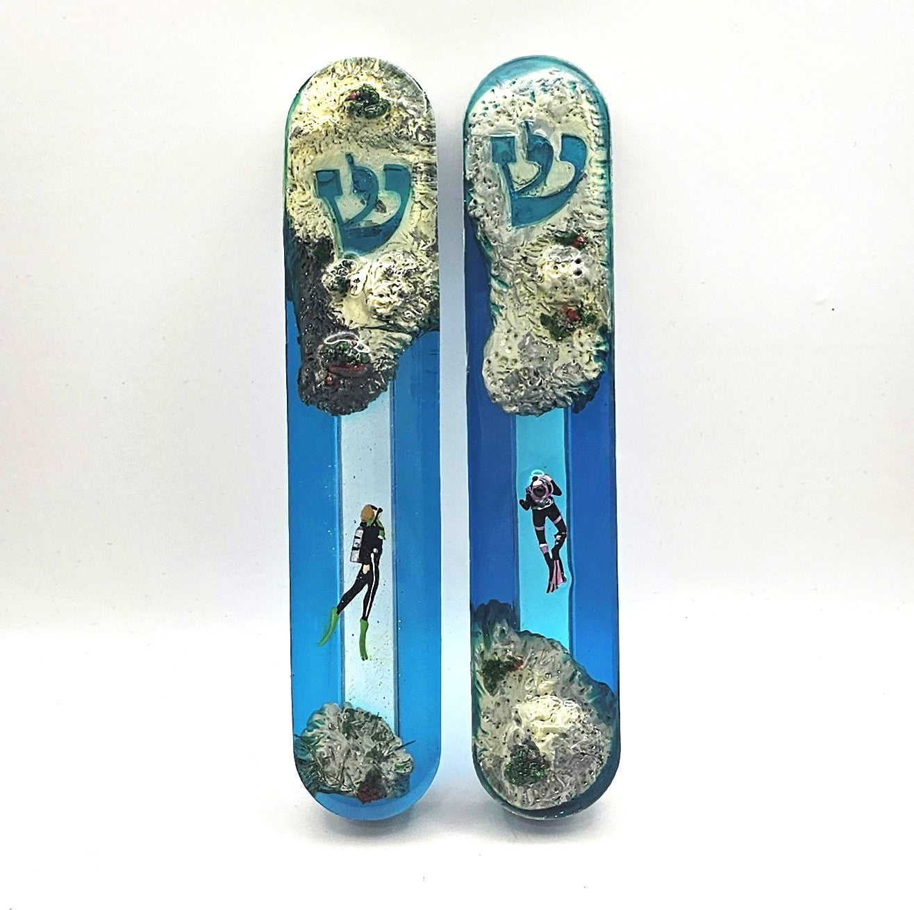 Mezuzah with a story - Diver - 15cm #282 מזוזה עם סיפור