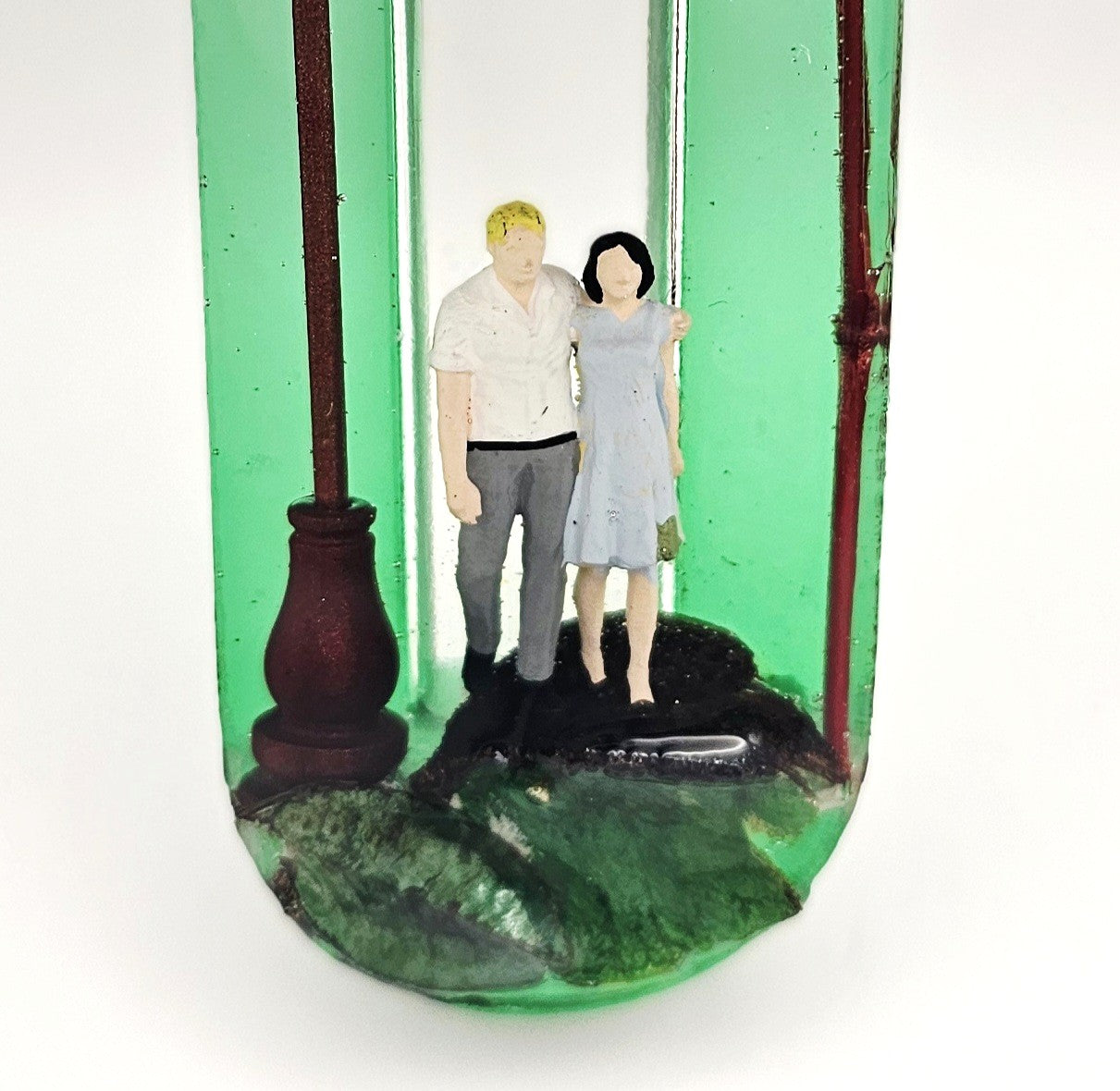 Mezuzah with a story - Loving Couple 12cm #296 מזוזה עם סיפור