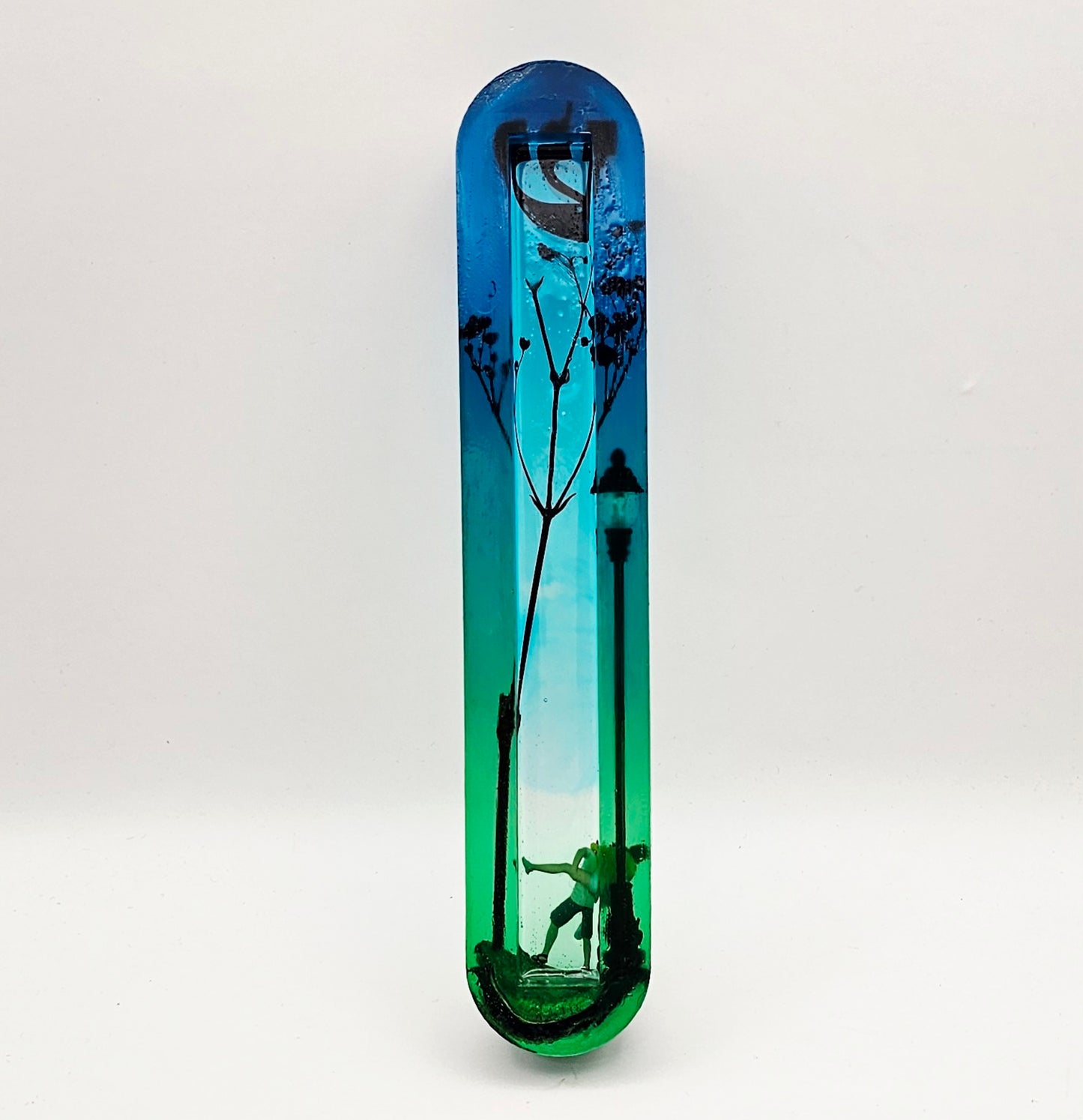 Mezuzah with a story - Loving Couple - 15cm #298 מזוזה עם סיפור