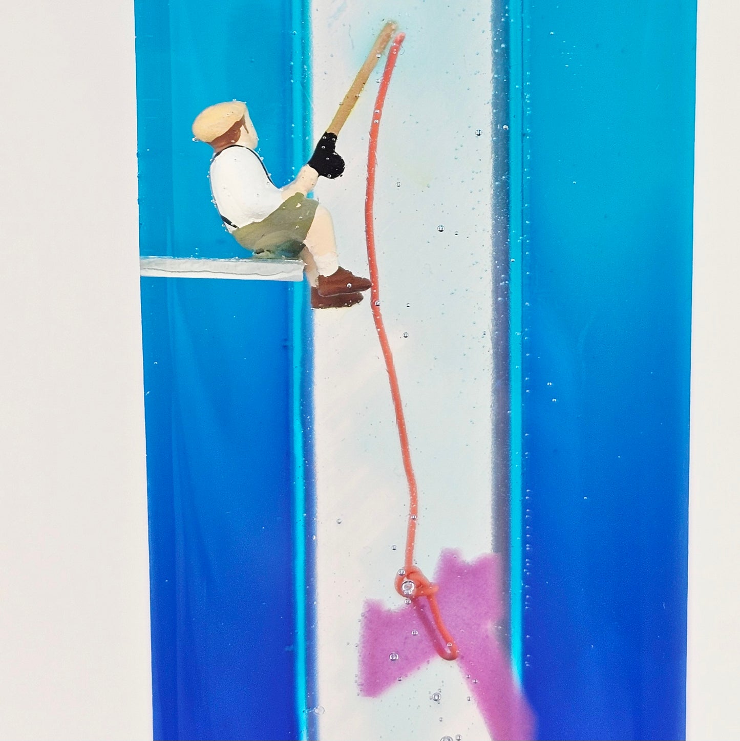 Mezuzah with a story - Fisherman - 15cm #304 מזוזה עם סיפור