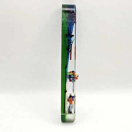 Mezuzah with a story - Loving Couple - 15cm #306