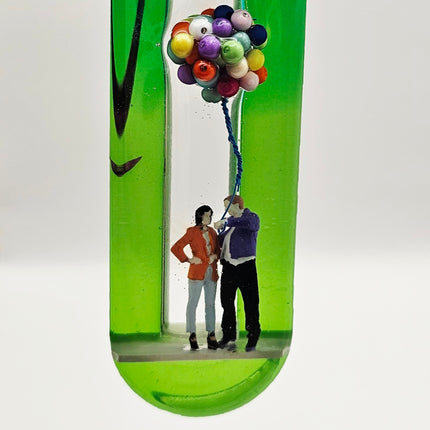 Mezuzah with a story - Loving Couple - 15cm #306