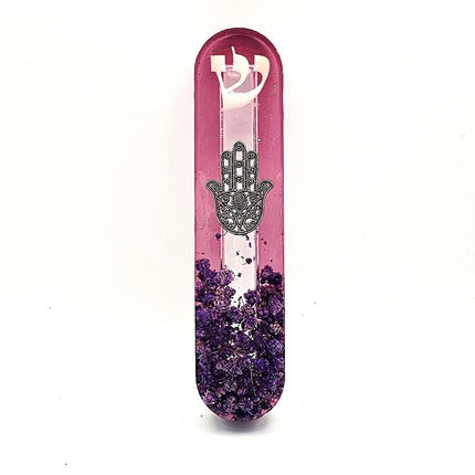 Mezuzah with a story - Hamsa - 12cm #309