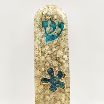 Mezuzah with a story - Flowers - 12cm #312