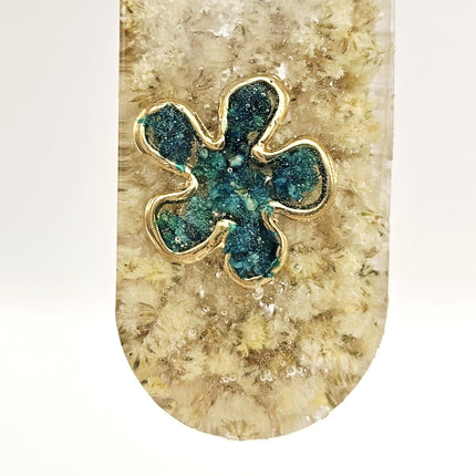 Mezuzah with a story - Flowers - 12cm #312