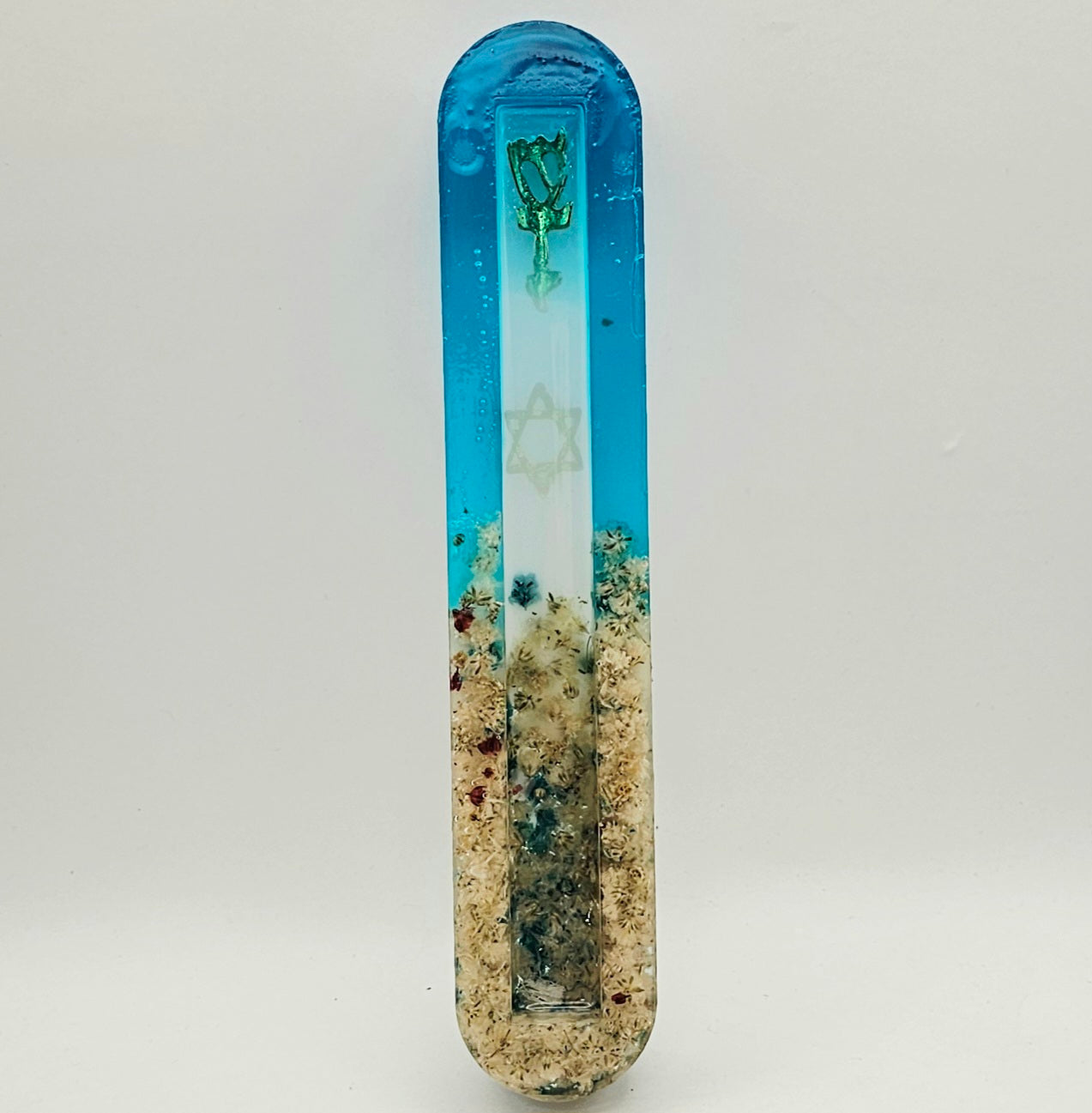 Mezuzah with a story - Magen David - 15cm #314 מזוזה עם סיפור
