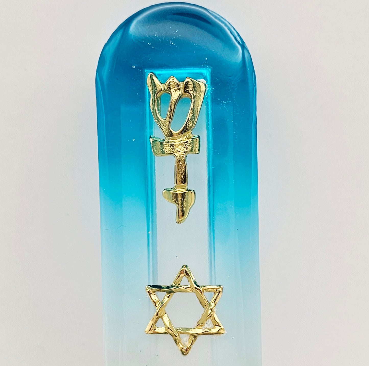 Mezuzah with a story - Magen David - 12cm #313 מזוזה עם סיפור