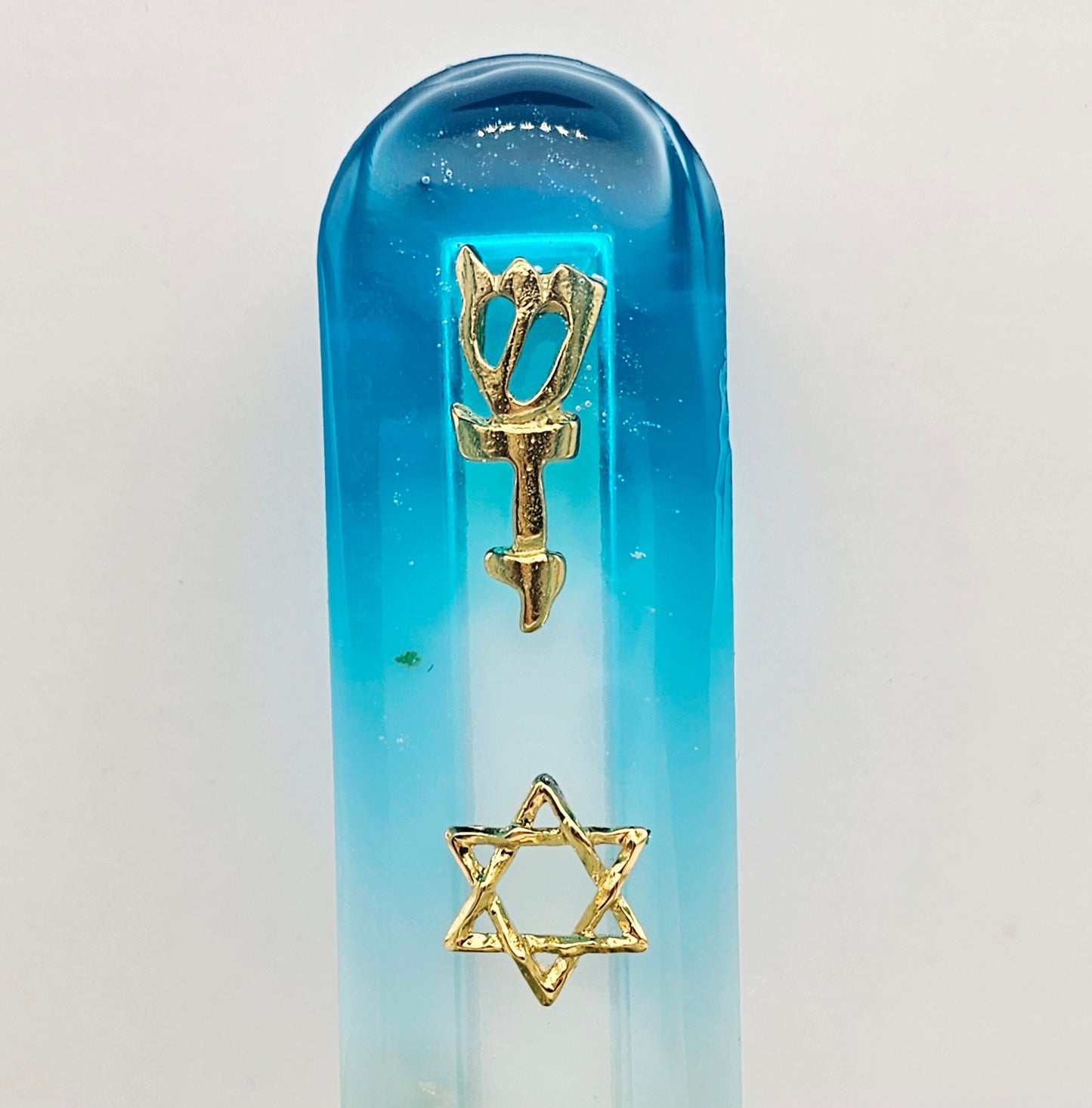Mezuzah with a story - Magen David - 12cm #313 מזוזה עם סיפור